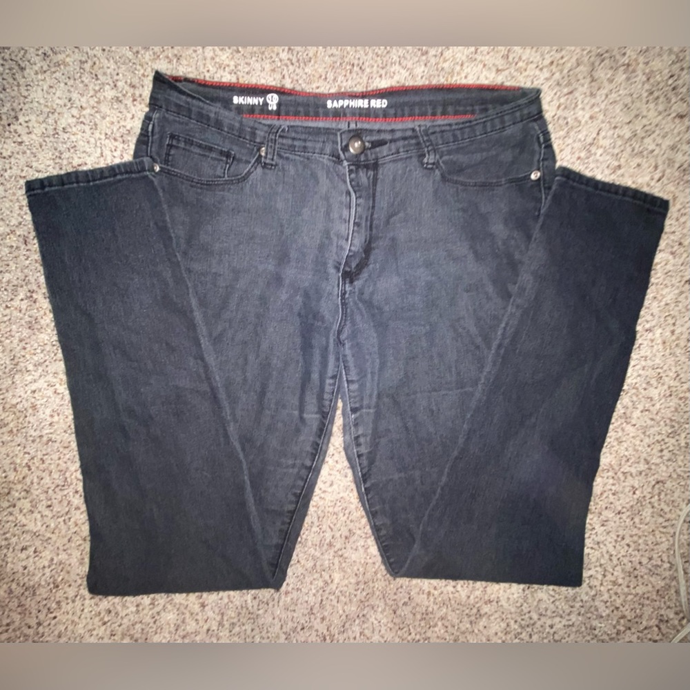 Sapphire Red skinny jeans, size 10